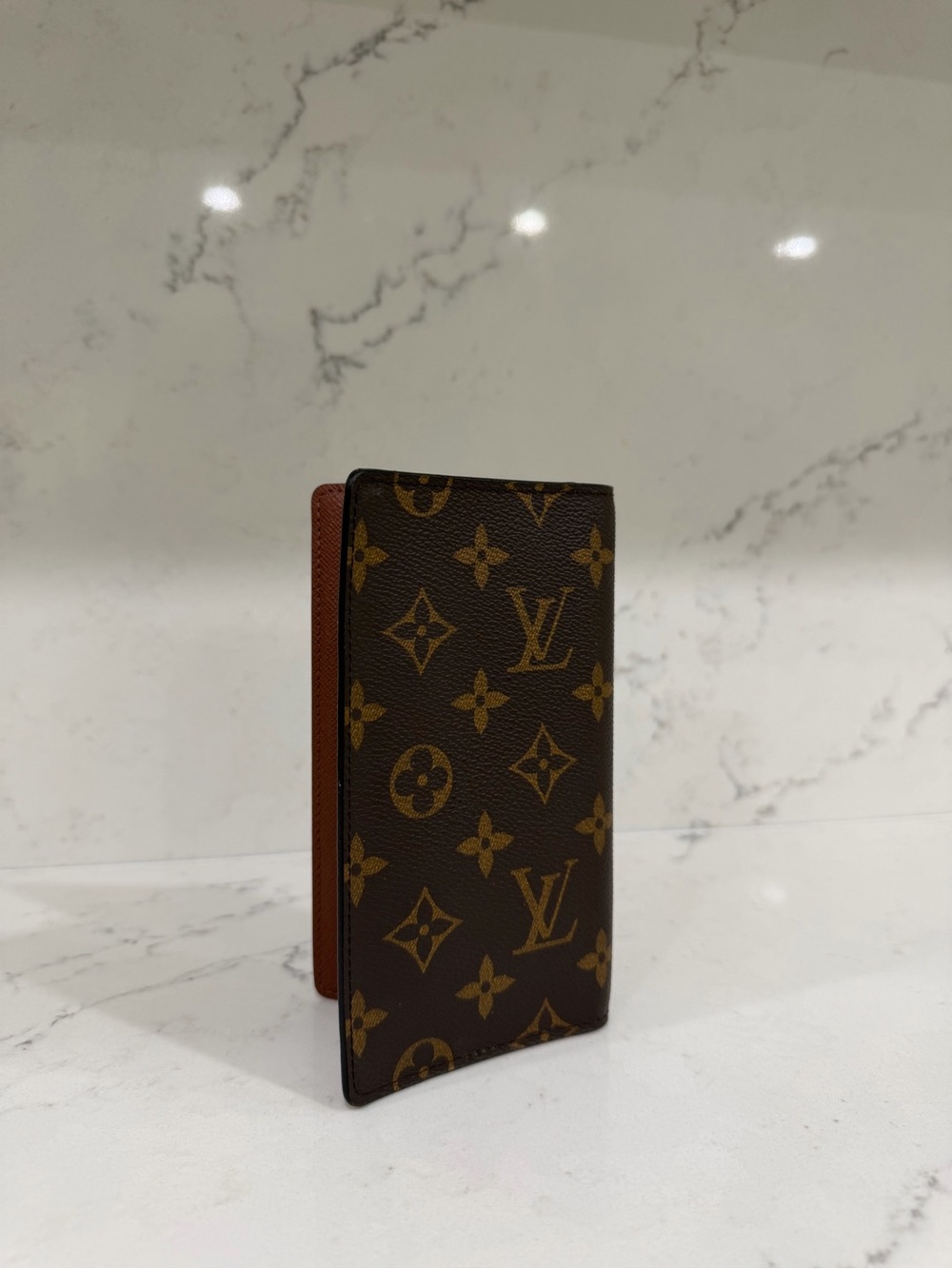 Louis Vuitton Monogram Canvas Card & Passport Sleeve in Brown and Tan